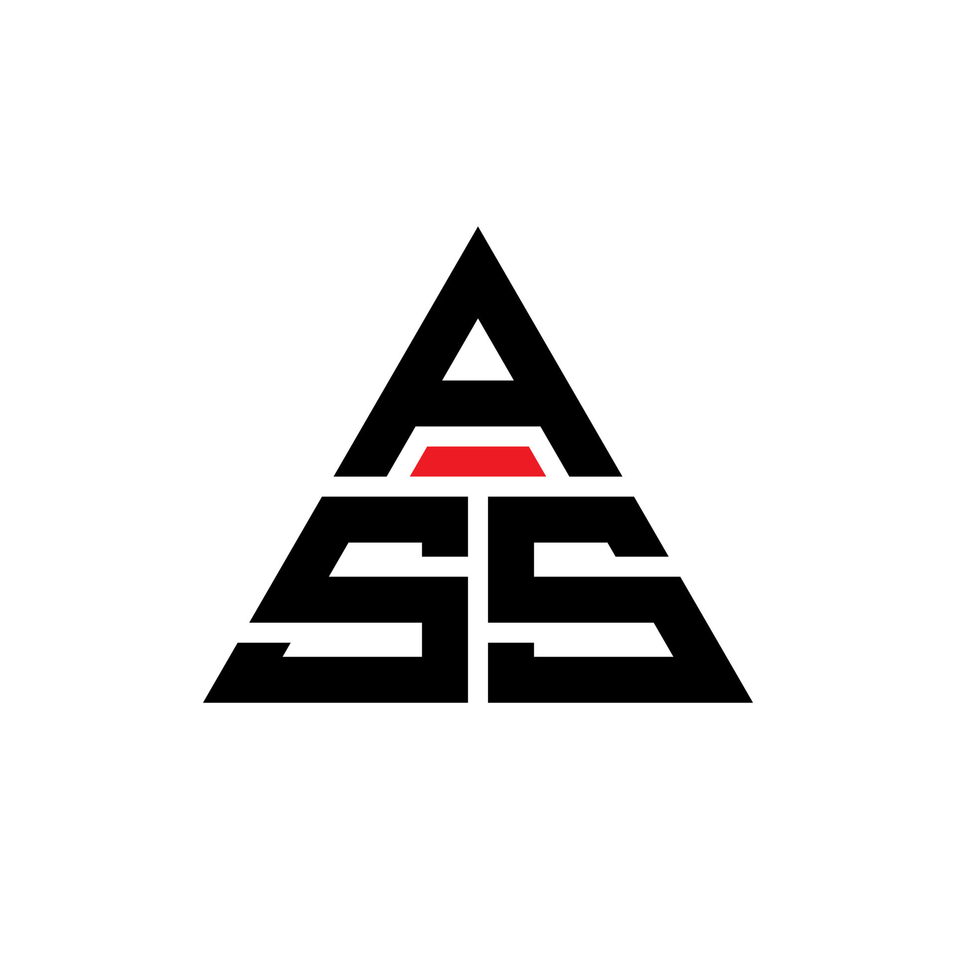 Ass Triangle Letter Logo Design With Triangle Shape Ass Triangle Logo