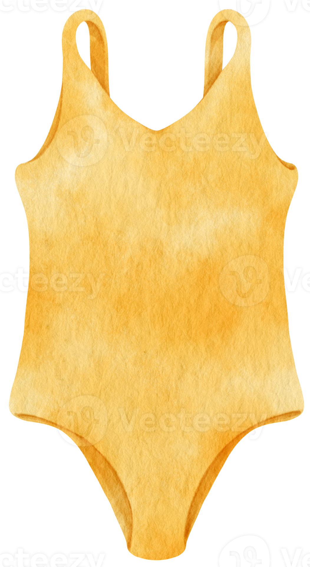 style aquarelle de maillots de bain bikini jaune pour élément décoratif d été 9787495 PNG