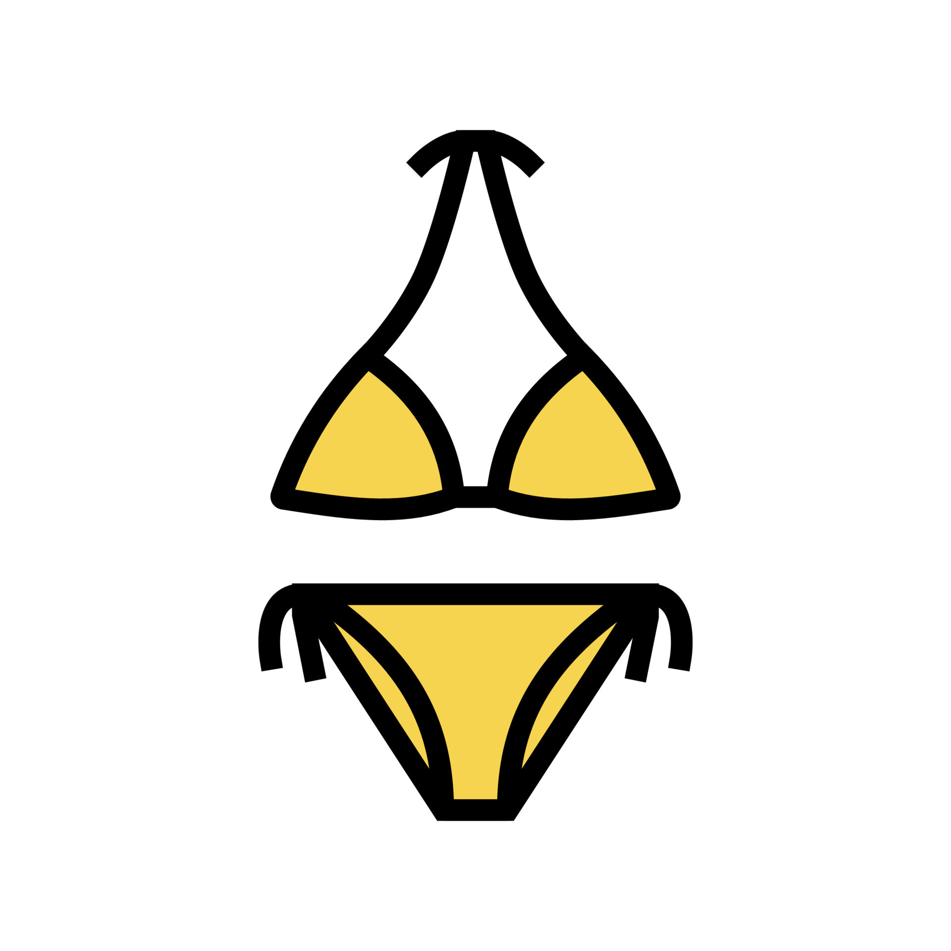 Bikini Summer Clothes For Swimming Color Icon Vector Illustration Vector Art At Vecteezy