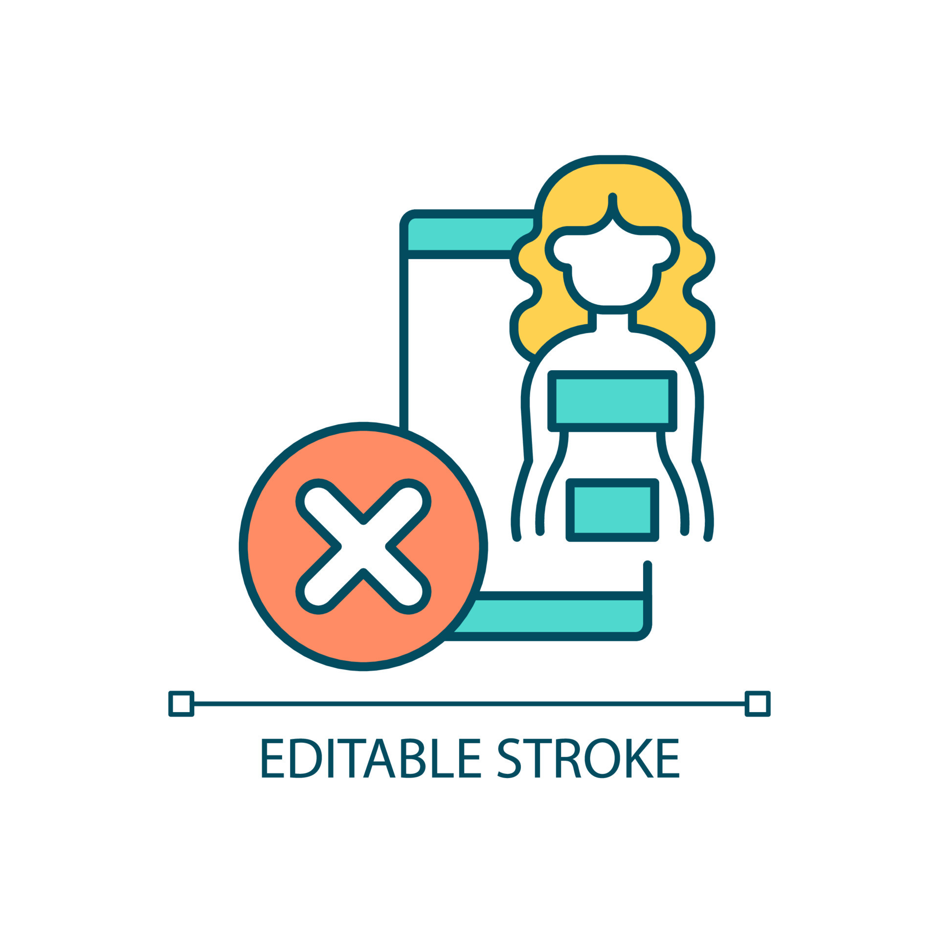 Do Not Post Nude Photos Rgb Color Icon Social Media Censorship Netiquette Rule Naked Woman