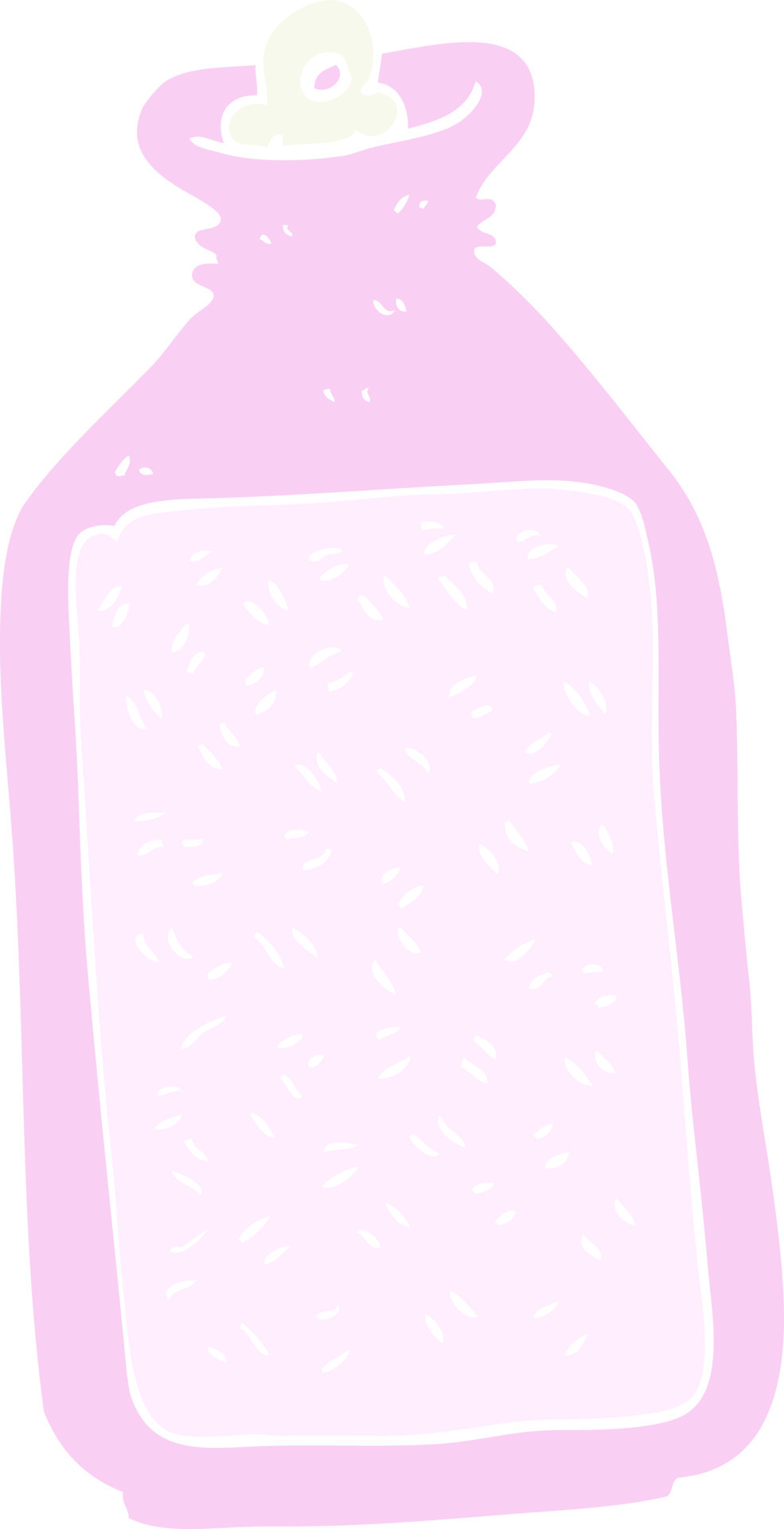 Flat Color Illustration Of A Cartoon Hot Water Bottle Vector Art At Vecteezy
