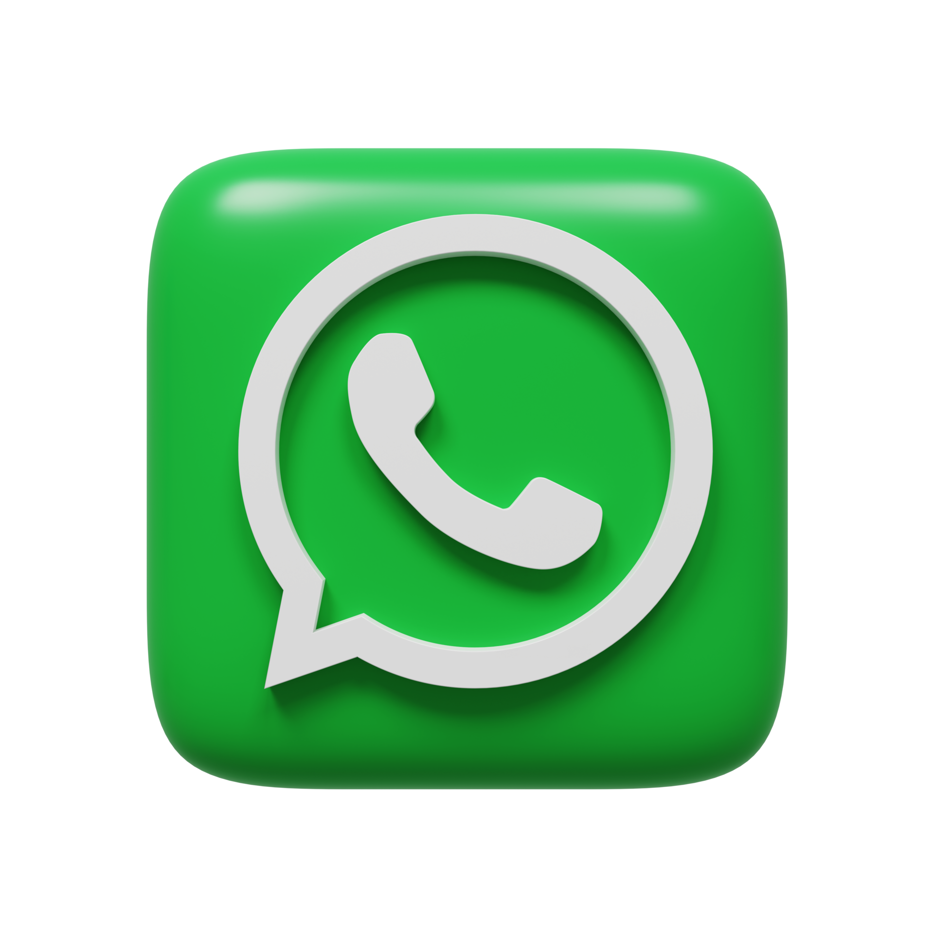 Whatsapp Logo 3d Render 12162809 PNG