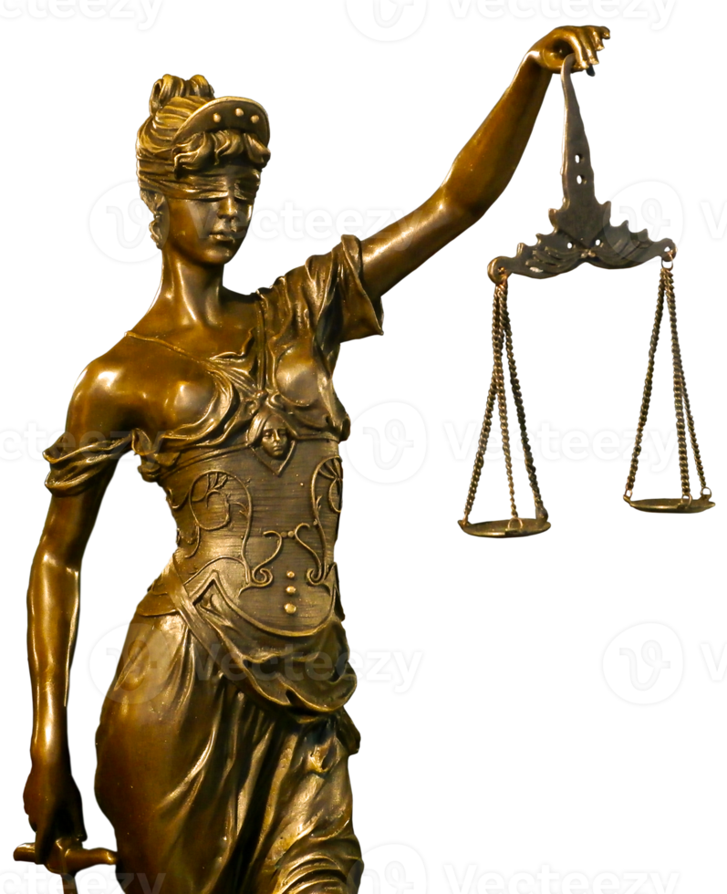 Bronze Lady Justice On Transparent Background 12658674 PNG
