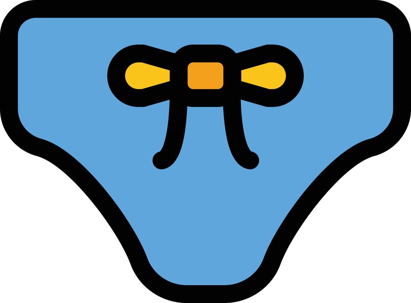 Beach Bikini Clothes Clothing Flat Color Icon Vector Icon Banner Template Vector Art At