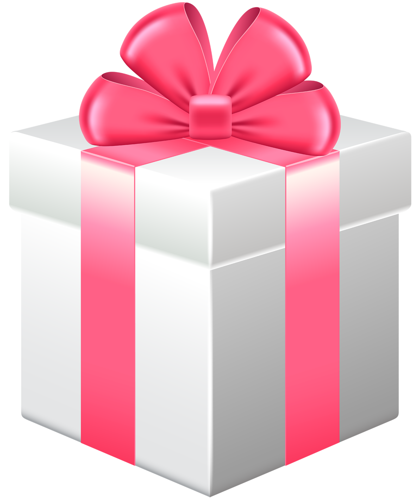 Gift Box With Pink Bow Png