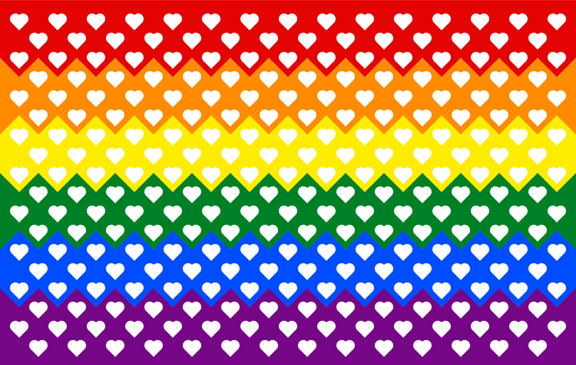 Homosexual Valentine Day Concept Gay And Lgbtqia Pride Flag Rainbow Color Seamless Heart Shape