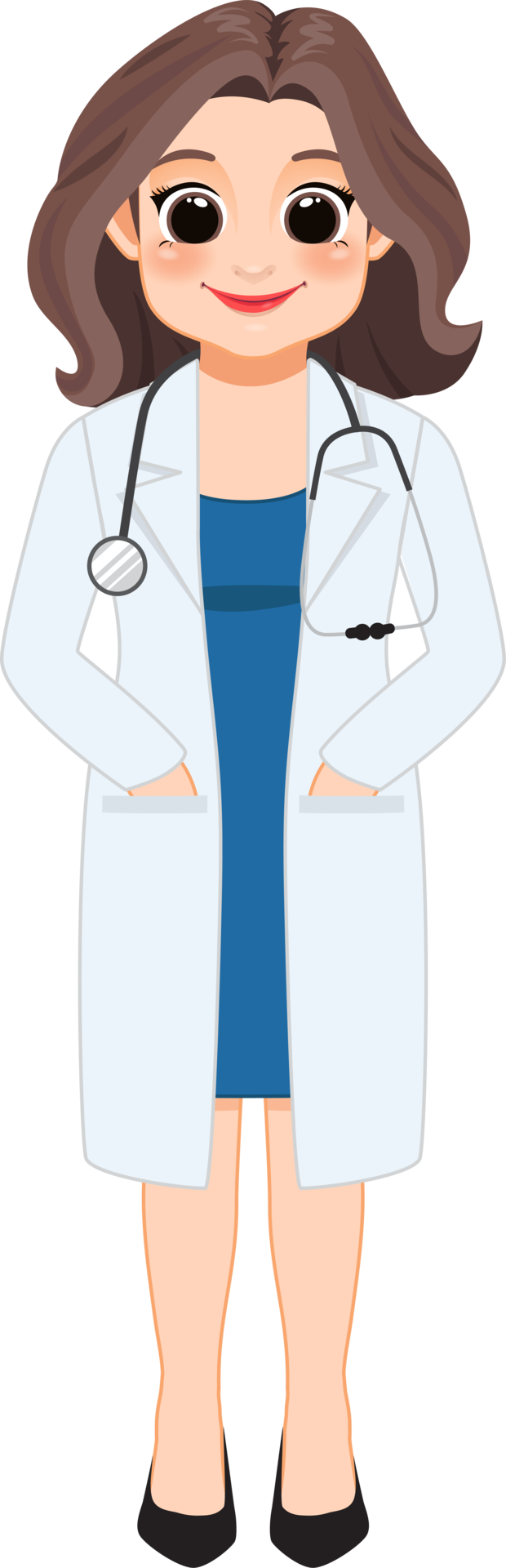 Female Doctor In Uniform Clipart Professional Medical Workers