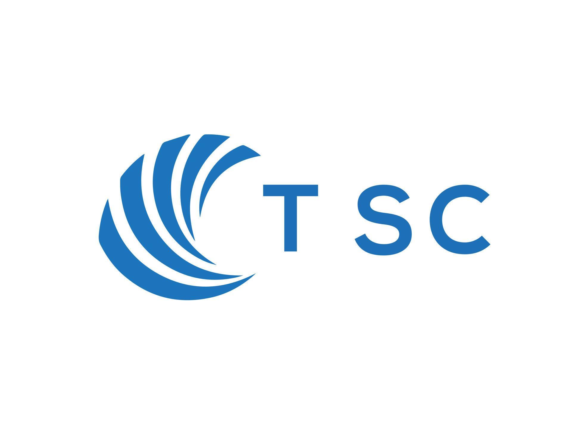 Tsc Letter Logo Design On White Background Tsc Creative Circle Letter