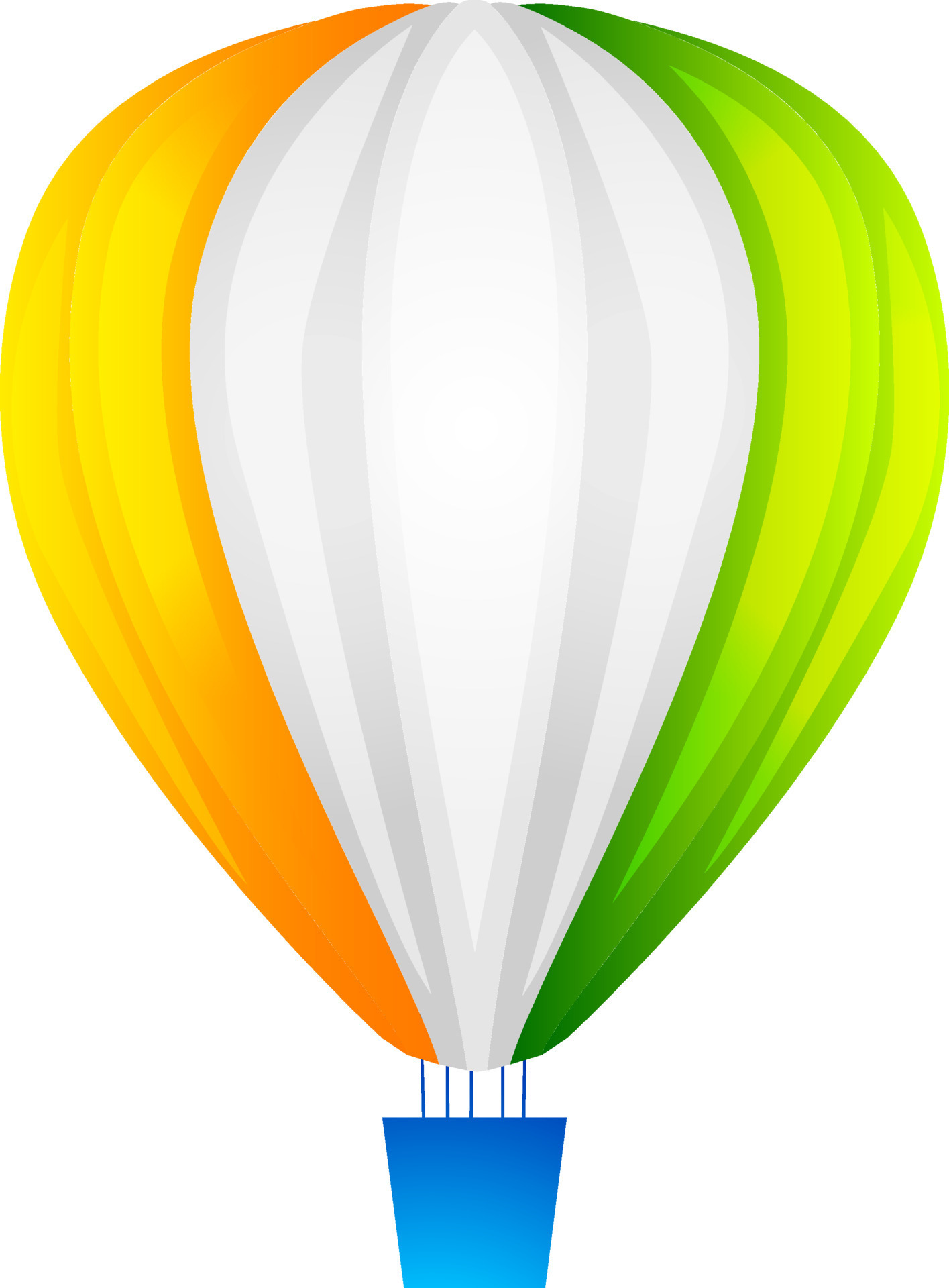 Indian Flag Colors Hot Air Balloon Design Vector Art At Vecteezy