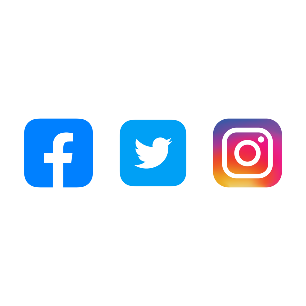 Facebook Twitter Instagram Logotipo Transparente Png Png