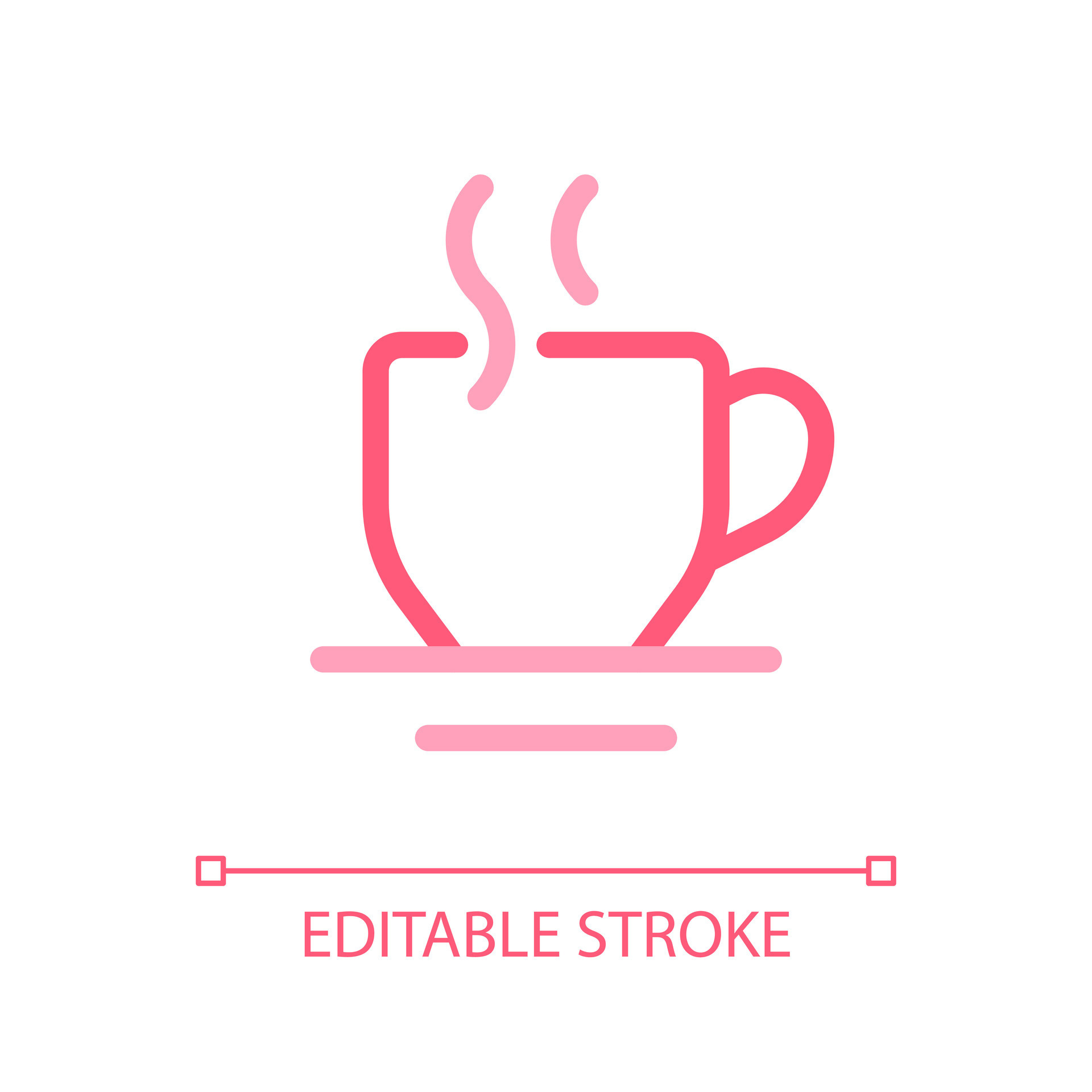 Hot Beverage Pixel Perfect Color Linear Ui Icon Morning Tea Coffee