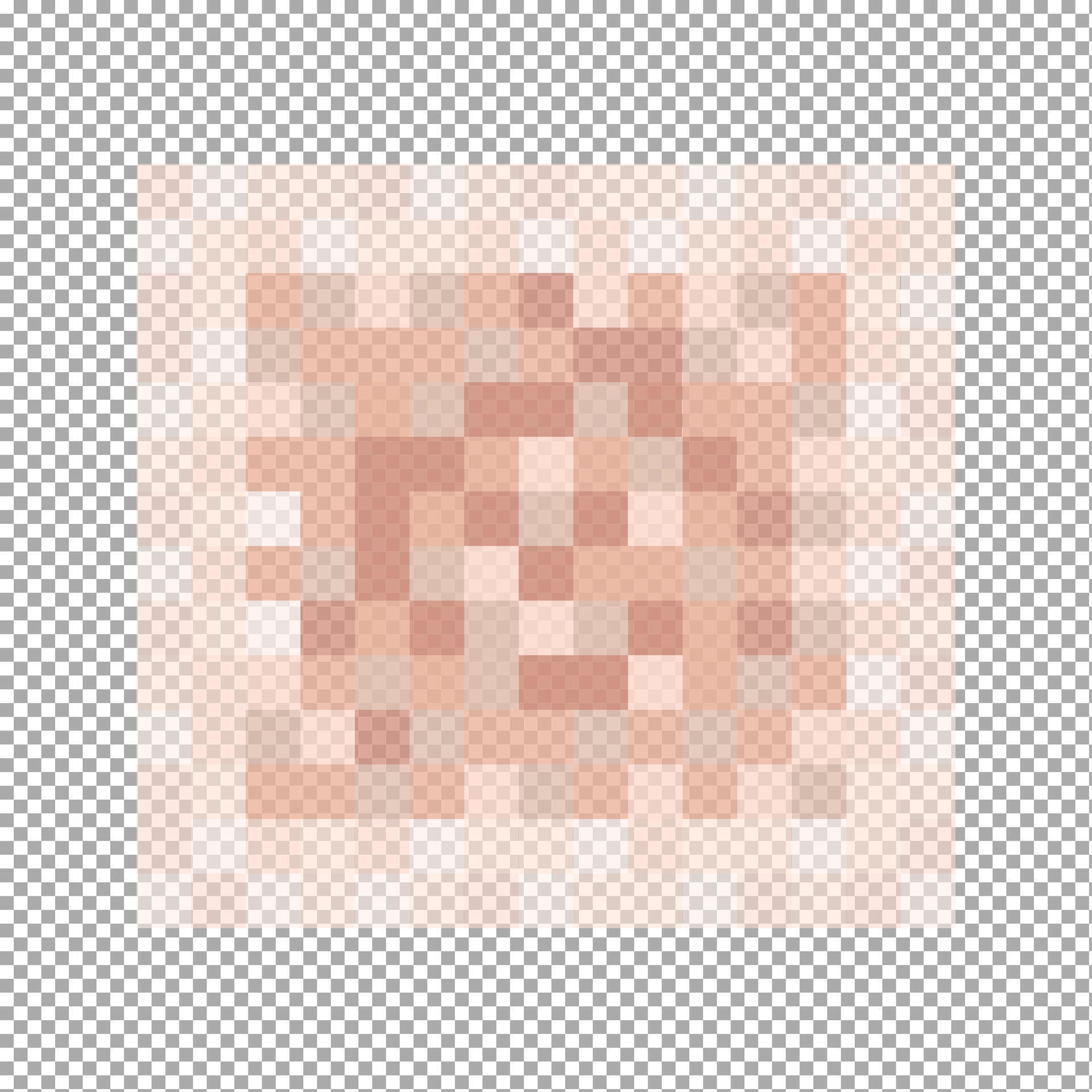 Censorship Blur Effect Pixel Texture Skin Tone Colored Mosaic Pattern Hiding Face Nude Body