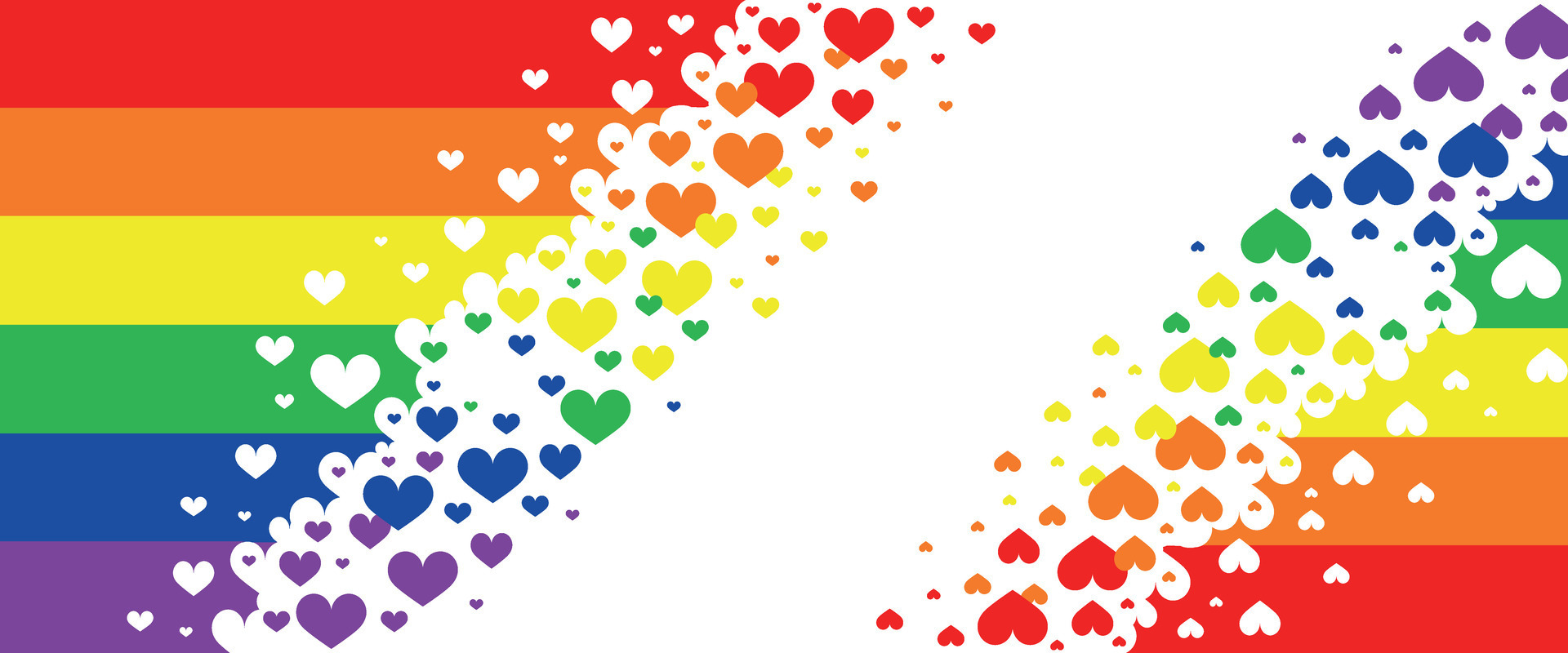 Gay Pride Month Colors On Lgbtq Rainbow Ribbon Flag For Tolerance Festival Background