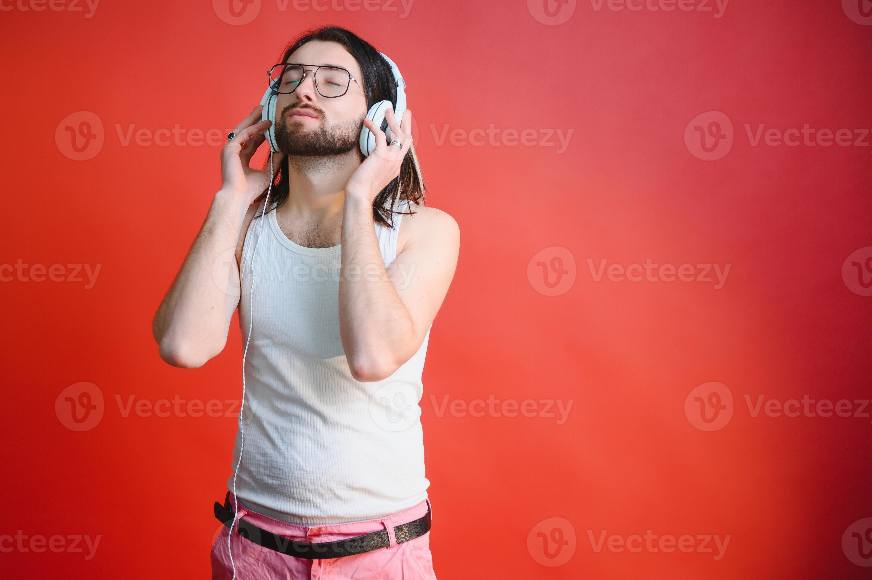 Retrato De Un Gay Hombre En Un De Colores Antecedentes G Nero Igualdad El Concepto De El Lgbt