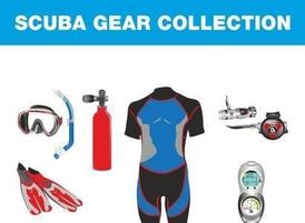 scuba gear vectors diving vector clip mask equipment clipartlogo cdr ai eps