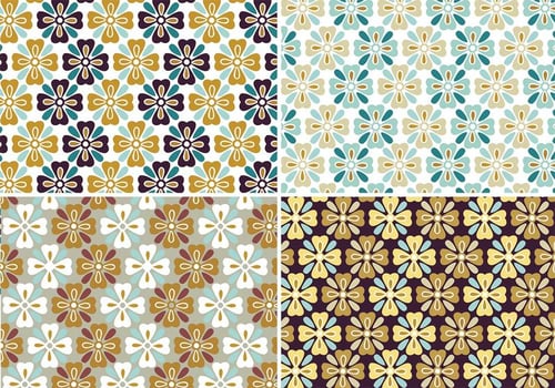 Autumn Flower Patterns & Wallpapers vector