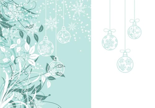 Floral Christmas Wallpaper and Vector Pack