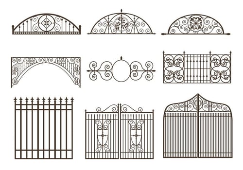 Gates and Fences Vector Pack 