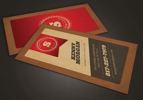 Red Diagonal Business Card Vector Template Pack