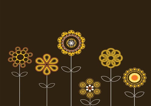 Abstract Sunflower Vectors 
