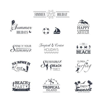 Summer Typography Vector Pack