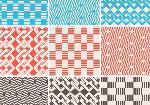 Seamless Braided Pattern Vector Pack