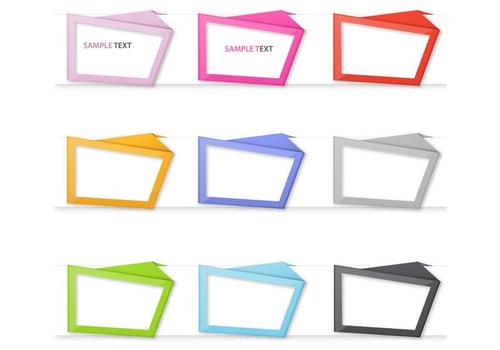 Origami Frame Vector Pack