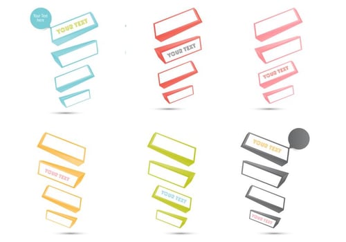 3D Text Box Vector Pack