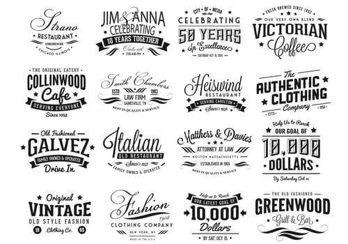 Vintage Badge Vectors Pack