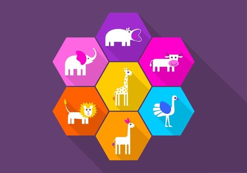 Playful Animal Icon Vector Pack