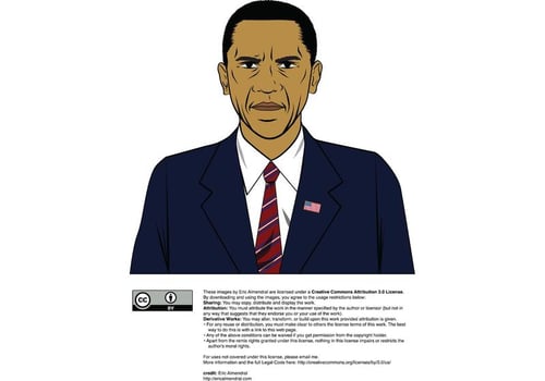 Barack Obama mix vector