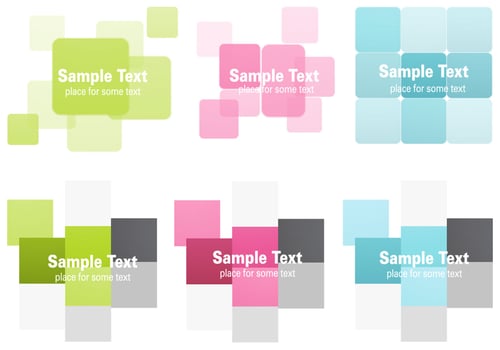 Abstract Squares Background Vectors