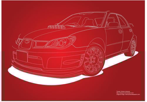 Subaru Impreza Car vector