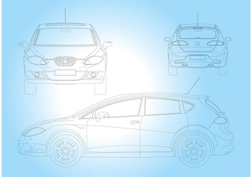 Seat Leon Car vector