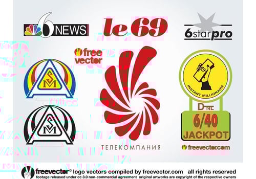 6 Logos vector