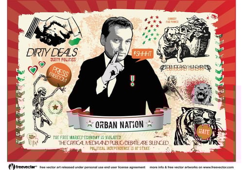 Hungarian Politics Graphics vector
