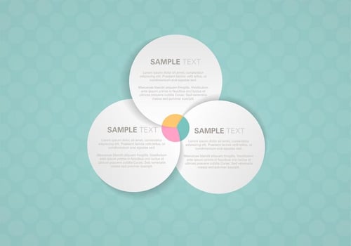 Venn Diagram Background Vector