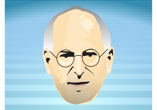 Steve Jobs Face vector