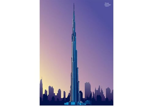 Burj Khalifa vector