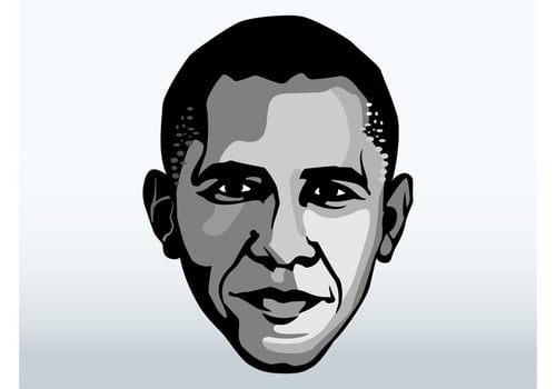 Barack Obama Face vector