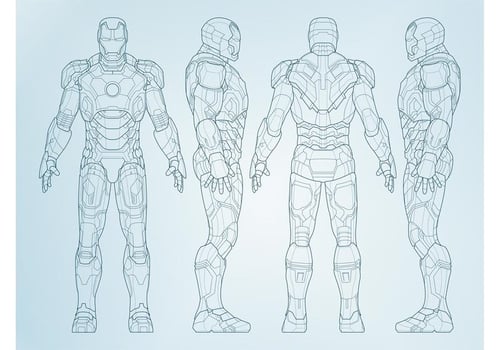 Vector Iron Man