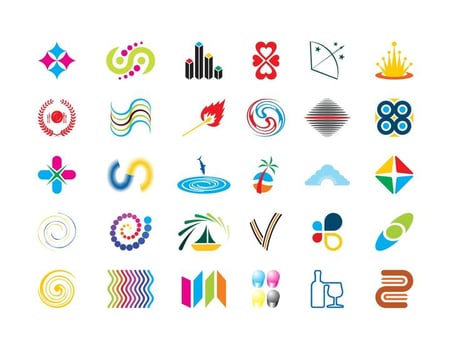 Colorful Logo Icons Set vector