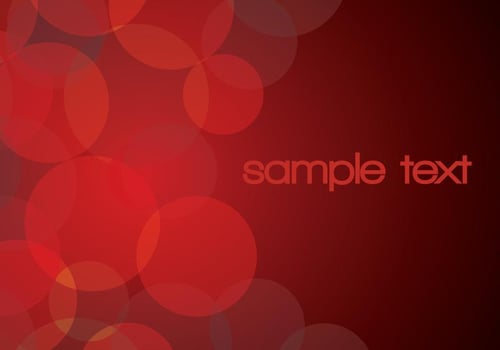 Red Glowing Circle Background Vector