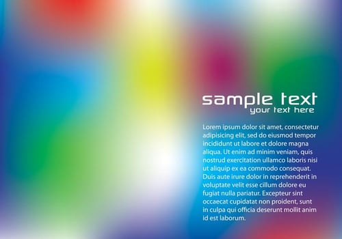 Blurry Rainbow Background Vector