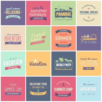 Summer Badge Vectors