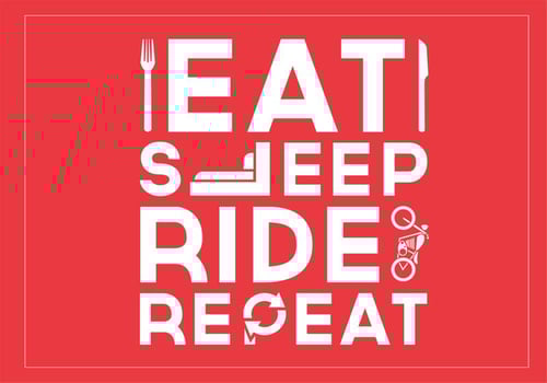 Eat Sleep Ride Repeat Vector Background