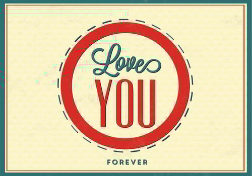 Love You Forever Love Vector Background
