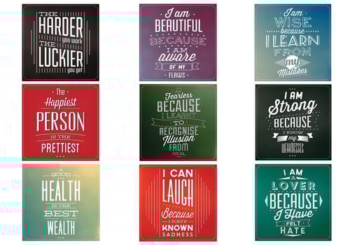Motivational Quote Vector Background Pack