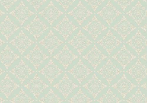 Mint Ornament Vector Pattern