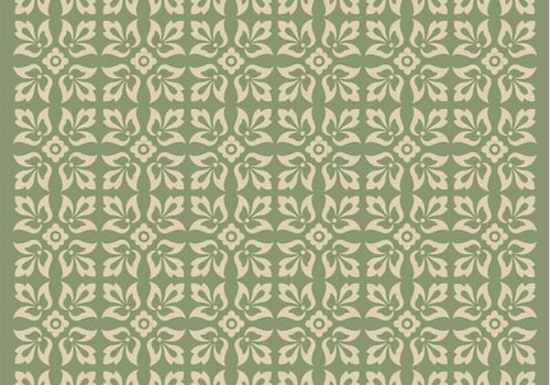 Green Ornament Vector Pattern